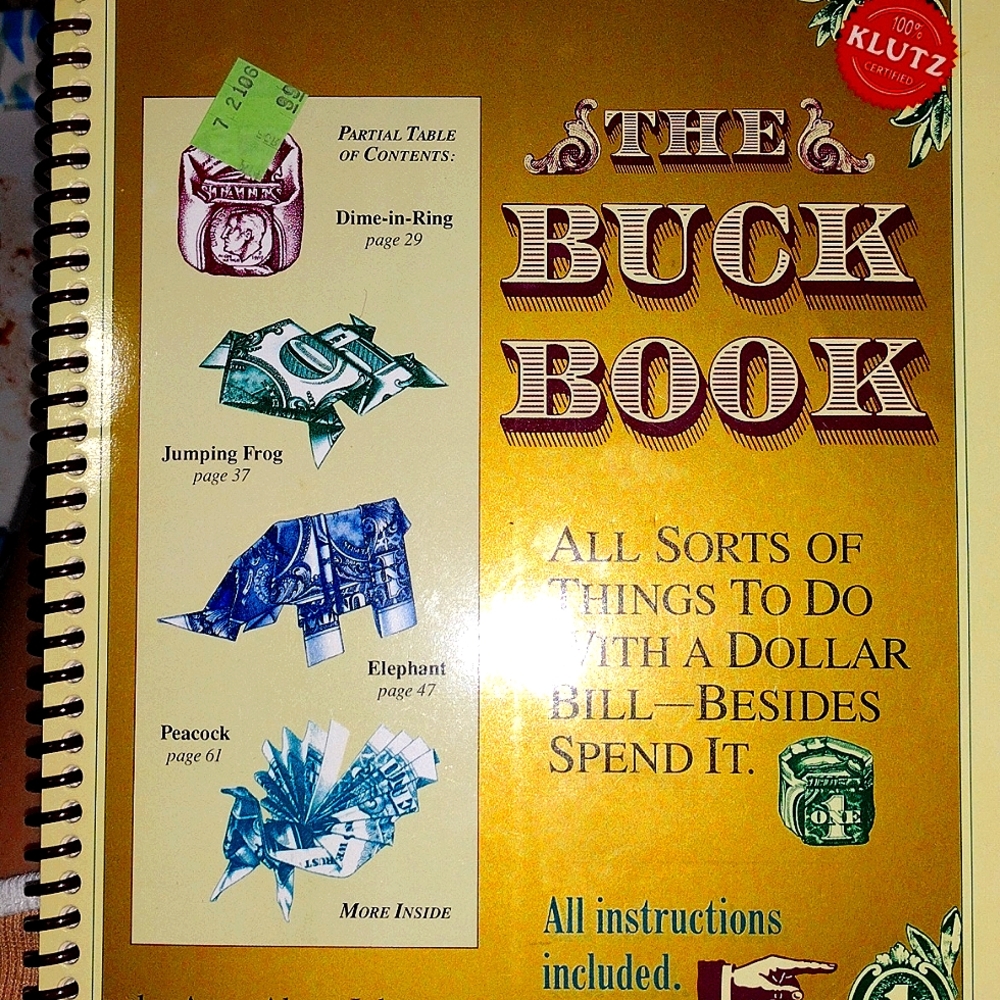 Oragami money folding book!